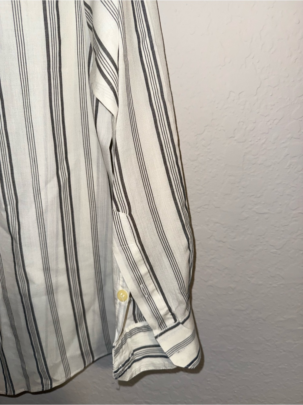 Marquis Vintage Striped Button-Up Shirt – Made in Korea – Size Large 16½ - Picture 2 of 7